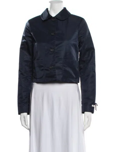 Pre-owned Sandy Liang Jacket In Blue