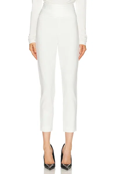 Sans Faff Tuxedo Cigarette Pant In White