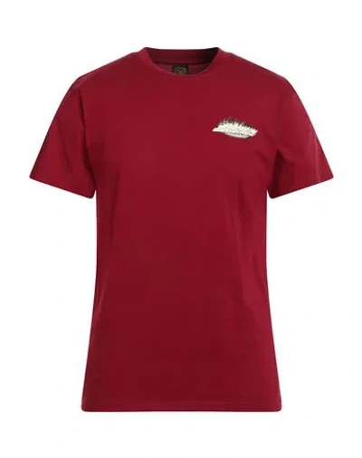 Santa Cruz Man T-shirt Burgundy Size M Cotton In Red