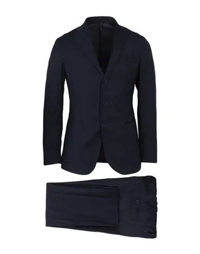 Santaniello Man Suit Midnight Blue Size 36 Polyester, Wool, Elastane