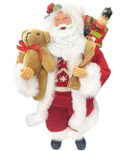 Santa's Workshop 12" Bearing Gifts Santa Claus In Red