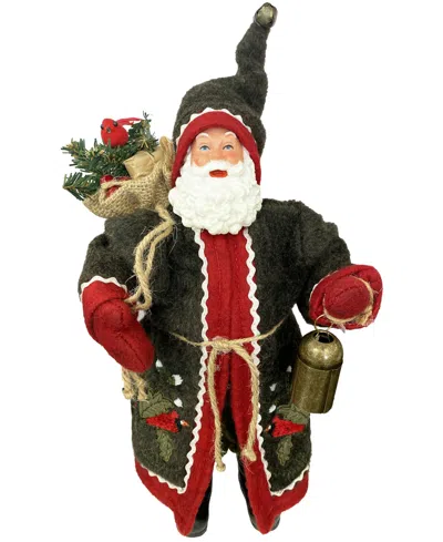 Santa's Workshop 12" Cardinal Santa Claus In Green
