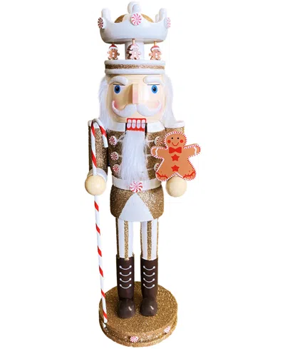 Santa's Workshop 14" Gingerbread King Nutcracker In Brown