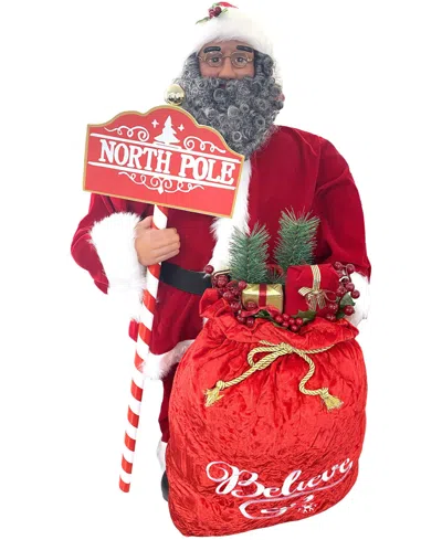 Santa's Workshop 36" North Pole Santa In Red