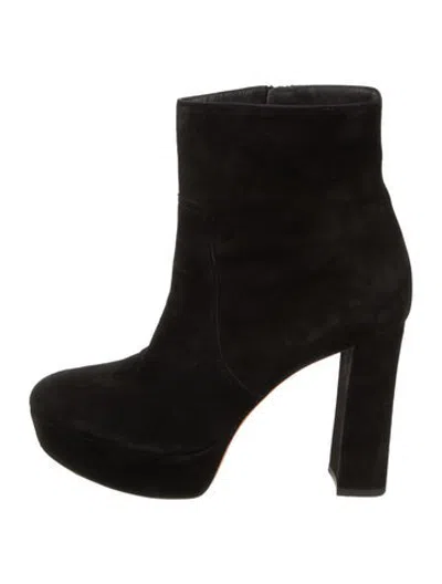 Pre-owned Santoni Suede Boots In Black