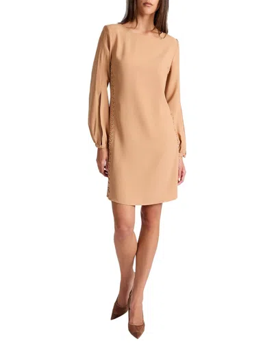 Santorelli Pauli Shift Dress In Brown