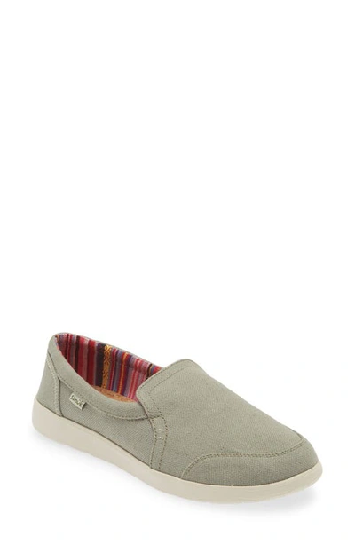 Sanuk Sidewalk Surfer Lite 2 Slip-on Shoe In Sage