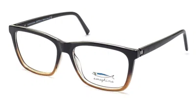 Saraghina Elio 475lv Men's Glasses Black Size 56 - Free Lenses - Blue Light Block Available In Faded Black,shiny Tobacco Brown