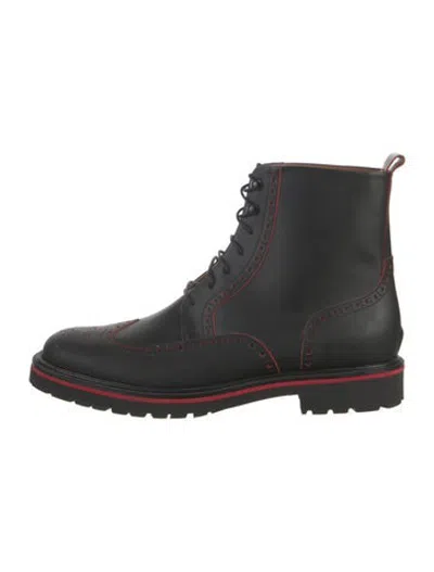 Pre-owned Sartore Leather Boots In Black