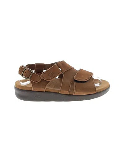 Pre-owned Sas Sandals In Brown