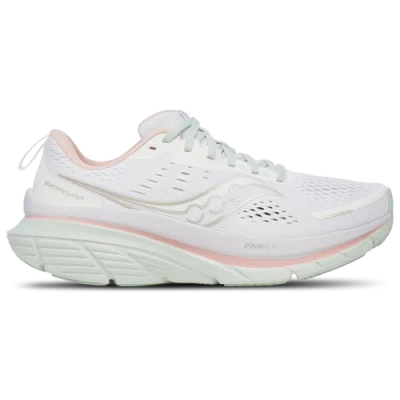 Saucony Womens  Guide 18 In White/mist/pink
