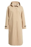 Save The Duck Asia Water Resistant Hooded Jacket In Stardust Beige