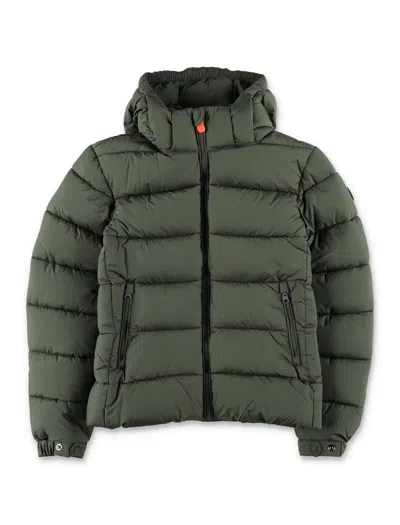 Save The Duck Boy's Hooded Puffer Jacket In Green