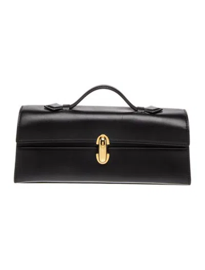Pre-owned Savette Leather Symmetry Pochette In Black