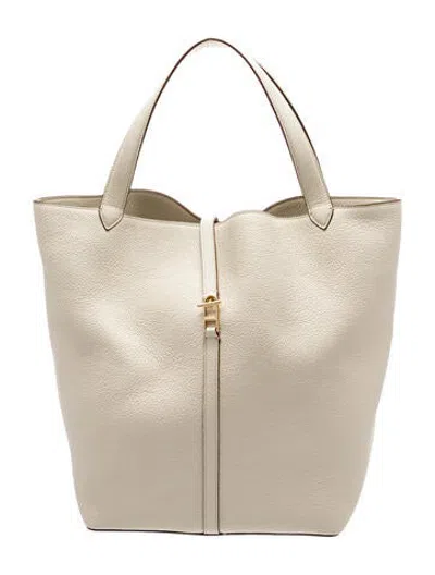Pre-owned Savette Leather Toggle Large In Neutrals