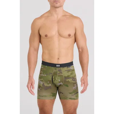Saxx Daytripper Comfort Stretch Boxer Briefs In Green