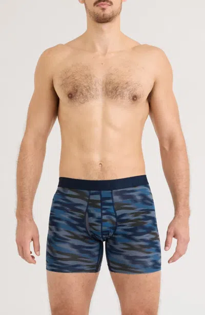 Saxx Droptemp™ Cooling Cotton Boxer Briefs In Blue