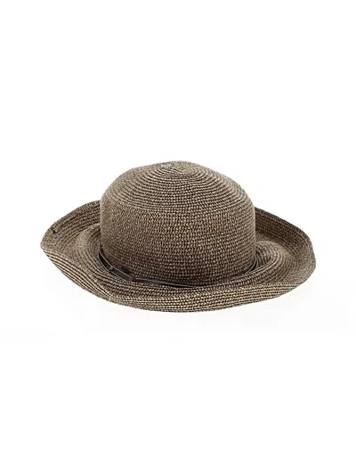 Pre-owned Scala Hat In Brown