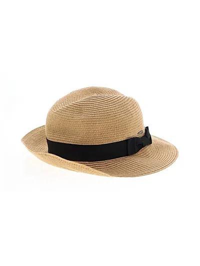 Pre-owned Scala Sun Hat In Tan