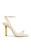 Schutz Haven Bamboo Sandal In Egg Shell