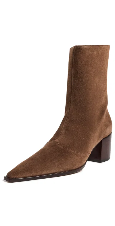 Schutz Raffaela Mid Boots Pecan Brown