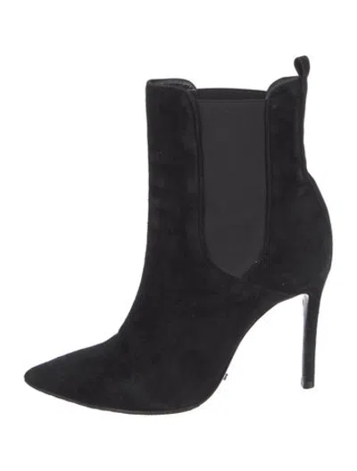 Pre-owned Schutz Suede Chelsea Boots In Black