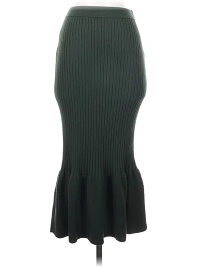 Pre-owned Scoop Formal Skirt In Green