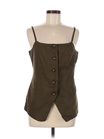 Pre-owned Scoop Sleeveless Blouse In Green