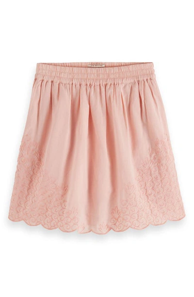 Scotch & Soda Kids' Delicate Embroidered Skirt In Shell