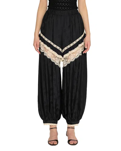 Sea Ethel Lace Trim Pants In Multi