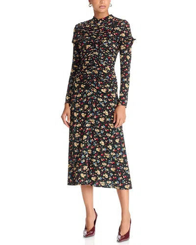 Sea Kaiya Printed Floral Ruffle Midi Dress In Multi