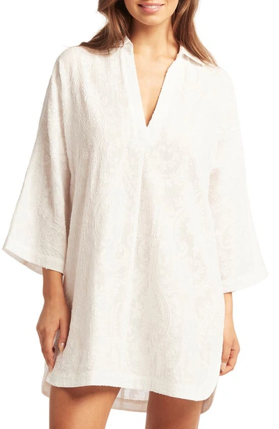 Sea Level Coast Cover-up Tunic In White