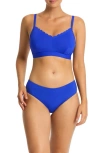 Sea Level Scalloped Dd- & E-cup Bikini Top In Cobalt