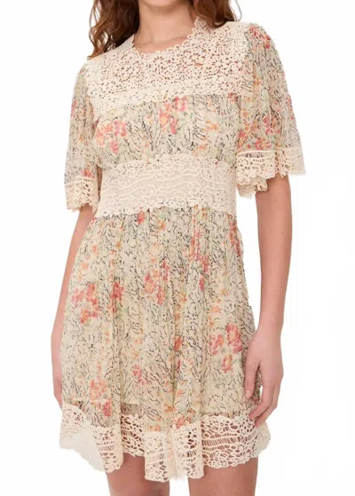 Sea Luisa Print Mini Dress In Cream In White
