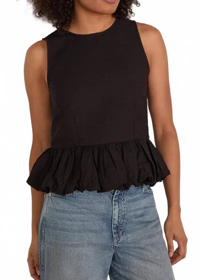 Sea Women's Roni Solid Boat Neck Top In Black