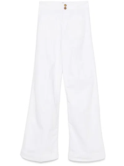 Seafarer Anthracite Cotton Trousers In Red