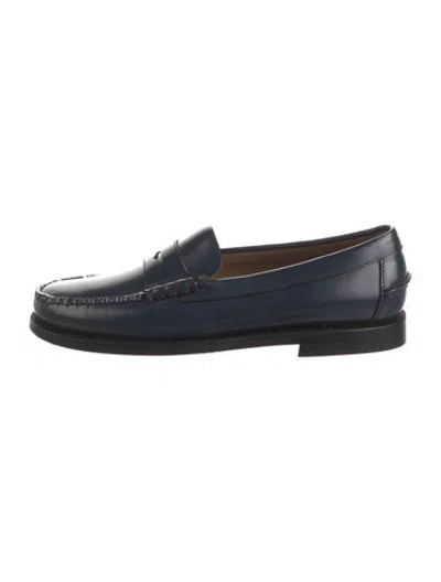 Pre-owned Sebago Leather Loafers In Blue