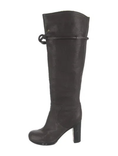 Pre-owned See By Chloé Leather Boots In Black