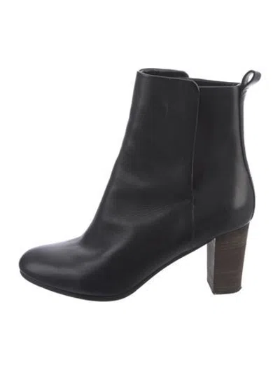 Pre-owned See By Chloé Leather Boots In Black
