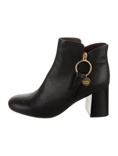 Pre-owned See By Chloé Leather Chelsea Boots W/ Tags In Black