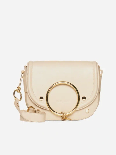 See By Chloé Mara Leather Shoulder Bag In Cement Beige