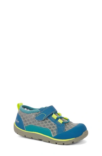 See Kai Run Kids' Anker Water Friendly Sneaker In Blue/ Teal