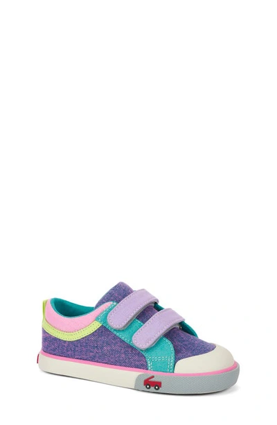 See Kai Run Kids' Robyne Sneaker In Purple Denim