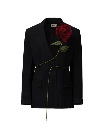 Seen Users Carnivorous Rose Blazer In Multi