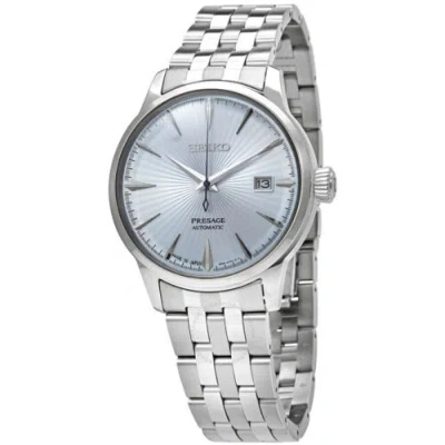 Pre-owned Seiko Presage Cocktail Automatic Blue Dial Silver Tone Men's Watch Srpe19j1