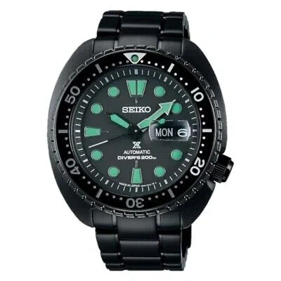 Pre-owned Seiko Prospex Sbdy127 Black Series Diver Scuba Men's Watch Japan Fast Ship