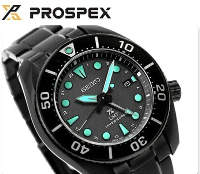 Pre-owned Seiko Prospex Sbpk007 Men's Watch The Black Series Night Vision 2024 Waterproof