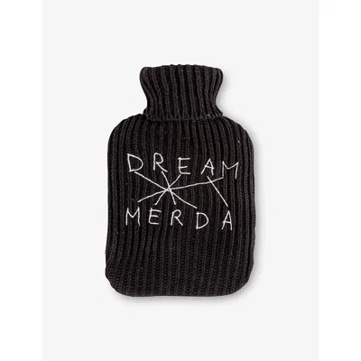 Seletti Womens Dream Merda Hot Water Bag In Black