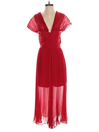 Pre-owned Self-portrait Jumpsuit In Red
