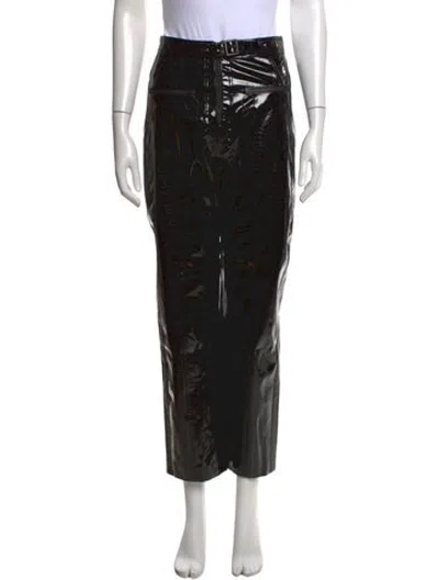 Pre-owned Self-portrait Straight Leg Pants In Black